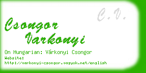 csongor varkonyi business card