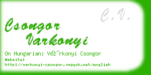 csongor varkonyi business card